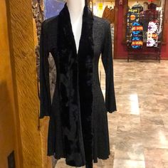 Brand New With Tags Made In The Usa Back Cardigan With Luxury Faux Fur Trim Open Drape Front Runs True To Size We Are A Licensed Retailer For Vine Street Apparel Street Apparel, Everyday Outfit, Black Cardigan, Fur Trim, Made In The Usa, Everyday Outfits, Sweaters & Cardigans, What To Wear, Vines