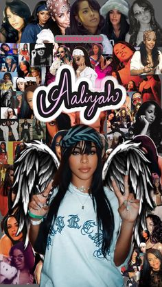 the cover of adigad's album, featuring images of black women with wings