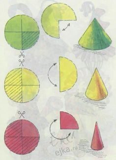 a drawing of different shapes and sizes