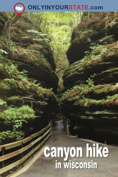 the cover of canyon hike in wisconsin