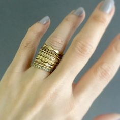 Small Hammered Texture Marrakech Ring | Satomi Kawakita Jewelry Artisan Gold Ring With Hammered Detail, Unique Hammered Brass Rings, Minimalist Hammered Gold Stackable Rings, Classic 14k Gold Stackable Hammered Rings, Minimalist Hammered 14k Gold Stackable Rings, Rough Diamond Ring, Handmade Wedding Rings, Circle Diamond, Half Eternity Band