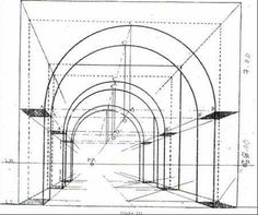 an architectural drawing showing the inside of a tunnel