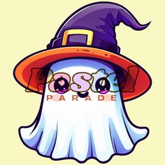 an image of a cartoon character wearing a witch's hat with the word boss on it