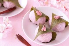 For centuries, the fleeting beauty of Japanese Sakura cherry blossoms has captivated hearts and inspired countless artistic expressions. Beyond their ethereal Desserts Japonais, Sakura Mochi, Sweet Red Bean Paste, Azuki Bean, Sweet Red Bean, Sugar Free Sweets, Healthy Holiday Recipes, Japanese Dessert, Japanese Dishes