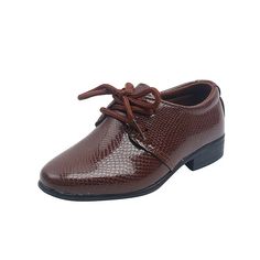 Introducing Boys' Leather Shoes: Style for Party, Wedding, School Elevate your young gentleman's attire with our Boys' Leather Shoes, tailored for a range of occasions including parties, weddings, and school events. Crafted with meticulous attention to detail, these shoes blend style and comfort seamlessly, ensuring your little one looks dashing while feeling at ease. Product Details: Outsole Material: Rubber Type of Leather Shoes: Fashion Shoes Age Range: 2 years old - 7 years old Gender: Boy Upper Material: PU Heel Type: Low heel Features: Sophisticated Design: These leather shoes exude sophistication with their classic yet stylish design, making them suitable for a variety of formal and semi-formal occasions. Durable Construction: Crafted from high-quality PU leather and featuring a stu Boys White Shoes, Boys Leather Shoes, Boys Loafers, Kids Dress Shoes, Boys School Shoes, Kids Leather Shoes, Fashion Shoes Heels, Brown Dress Shoes, Flat Dress Shoes