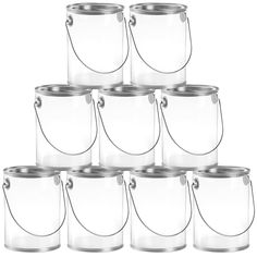 PRICES MAY VARY. High quality empty quart sized paint can with lids and lid opener. The design of this clear plastic container is based on a paint can, but our version is meant to be filled with treats, party favors or trinkets and presented to your party guests. Note: These are lightweight pails not intended for paint, liquid, hot items or heavy items, do not fill with stones or liquid; Use for plush, potpourri, dried flowers, wrapped candies, popcorn, and other lightweight items. Size: 5 inche Clear Plastic Containers, Art And Craft Materials, Paint Buckets, Paint Storage, Painting Party, Faux Painting, Paint Can, Art Party, Plastic Containers