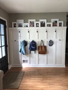 the entryway is clean and ready to be used as a storage area for personal belongings