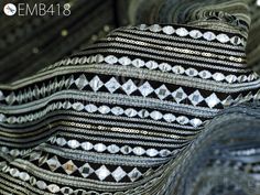 Black Indian Embroidered Fabric by the Yard Georgette Embroidery Sewing Curtain DIY Crafting Summer Women Dress Material Drapery Home Decor. Indian Fabric, Embroidered Fabric, Floral Dresses Fabric, Dress Material Fabric, Wedding Dresses Fabric, Sewing Fabric. ➤ Code: emb418 ➤ Color: Black, Grey, Silver and Gold Sequin on Black Background. ➤ Width: 44 Inches. ➤ Hand Feel: Soft Georgette Fabric ➤ Listing for 1 Yard of fabric.  Embroidered Georgette Fabric, you can use this fabric to make dresses, tops, Crafting, Drapery, Home Décor, Outdoor, Quilting, Sewing, General, Upholstery etc. If you purchase more than 1 Yard you will get it in running length, not in pieces. Please note: Any customs charges or local taxes in customers country are the responsibility of the customer. There may be some Curtain Diy, Black Indians, No Sew Curtains, Indian Fabric, Diy Curtains, Embroidered Fabric, Fabric Sewing, Georgette Fabric, Fabric Floral