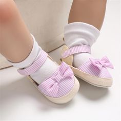 Product Title: Baby Girls Striped Bow Decor Magic Tape Sandals Baby Shoes Keyword Tag: Baby Blanket With Pom Pom Trim*Soft Feeling & Cozy Comfortable*Package Package Included:1Shoes*UpperFabric & Fabric:Cloth*imported Cute Bow Sandals With Round Toe, Cute Sandals With Bow And Round Toe, Cute Bow Sandals For The Beach, Cute Pink Booties For First Birthday, Pink Booties For Playtime In Spring, Cute Pink First Birthday Booties, Cute Booties For First Birthday In Spring, Cute Closed Toe Booties For First Birthday, Cute Closed Toe Summer Booties