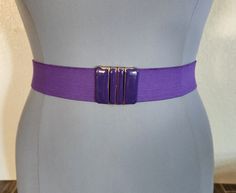 Vintage Stretch Belt  *  Purple Stretch Belt  *  Metal Enameled Purple and Gold Interlocking Buckle *  Made in West Germany by Gutos  *  26" to 36" Wearable Stretch Lengths *  1.5"  Wide *  Buckle 2" X 1.75" Excellent Condition Remember you need to fit within the measurements given for the best fit, keeping into consideration decade/style and fit of a vintage garment.   Measure a similar item in your closet as reference.    Clothing Items are measured across seam to seam and doubled for your convenience where necessary.  Colors do not always photograph well and I try to describe actual colors where necessary.   Review All Photos Carefully as they are a part of the description Ships Promptly and with care. Please keep in mind that this is a vintage item. It has been pre-loved & is likely no Donnie Cosplay, Reference Clothing, Stretch Belt, Vintage Purple, How Many People, Suspender Belt, West Germany, Cosplay Outfits, Suspenders