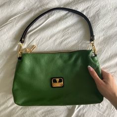 Valentina Bag Genuine Leather Made In Italy Bag Size: 12 In. Wide/ 7 In. Tall The Most Adorable Shoulder Bag Brand New Never Worn Green Leather Purse, Green Hobo Bag With Gold-tone Hardware For Everyday, Everyday Green Hobo Bag With Gold-tone Hardware, Chic Green Textured Leather Shoulder Bag, Green Leather Hobo Bag With Gold-tone Hardware, Green Versatile Shoulder Bag With Gold-tone Hardware, Versatile Green Shoulder Bag With Gold-tone Hardware, Green Pebbled Leather Travel Bag, Green Textured Leather Shoulder Bag For Errands