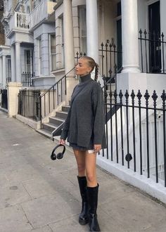 Outfit Grigio, Freya Tidy, Effortless Style Fall, Outfit Botas, Race Outfit, Outfit 2023, Chic Fall Outfits, Autumn Fits, Winter Dress Outfits