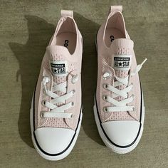 Never Been Worn. Brand New. Pink Converse Sneakers In Size 6.5 Casual Pink High-top Slip-on Sneakers, Casual Pink Slip-on Sneakers With Round Toe, Pink Low-top Slip-on Sneakers, Pink Casual Slip-on Sneakers For Streetwear, Pink High-top Slip-on Sneakers For Spring, Pink Low-top Slip-on Sneakers For Spring, Comfortable Pink Low-top Canvas Shoes, Pink Low-top Canvas Shoes, Casual Pink Canvas Shoes With Flat Heel