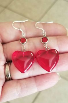 Check out this item in my Etsy shop https://www.etsy.com/listing/1403141209/valentine-earrings-red-glass-heart Handmade Heart Cut Earrings For Valentine's Day, Pierced Heart Drop Earrings For Valentine's Day, Hypoallergenic Double Heart Earrings For Valentine's Day, Red Dangle Heart Earrings For Gift, Red Dangle Heart Earrings As A Gift, Red Heart Earrings For Gift, Red Round Heart Earrings For Gift, Round Heart Charm Earrings For Valentine's Day, Valentine's Day Heart Earrings For Jewelry Making