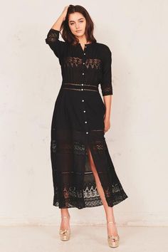 Dresses | LoveShackFancy - Collections | LoveShackFancy.com Loveshackfancy Dress, Long Dresses Casual Maxi, Button Front Maxi Dress, Eyelet Maxi Dress, Target Dress, Off Shoulder Gown, Mid Length Sleeves, Women Lifestyle, Silk Mini Dress