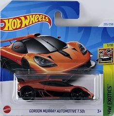 a hot wheels orange and black sports car