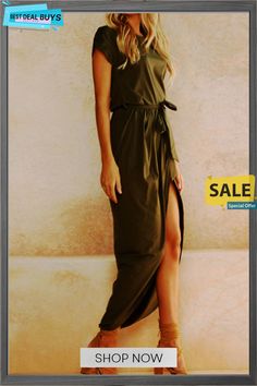 a woman in a green dress is posing for a magazine cover with the words sale on it