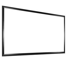 an empty black frame on a white background with clipping area for text or image