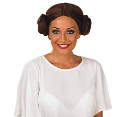 PRICES MAY VARY. Includes a brown wig with space buns. Available in one size which fits most adults. Our galaxy cosplay costume wig is easy to wear and durable Founded in 2009 by 3 friends with a passion for costumes, we now have 100s of designs all manufactured to the high standards of quality, fit and design. We have offices in the US, UK and Europe. Perfect for cosmic hair buns cosplay, princess star costume adult, princess film star wig, princess costume adult, brown hair bun wig, cosmic pri Women Brunette Hair, Star Wars Costumes For Women, Adult Princess Costume, Space Bun, Star Princess, Princess Star, Star Costume, Leggings Boots, Space Buns