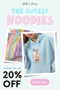 EARN UP TO 20% OFF A beautiful haven of unique east-Asian crafts that aims to bring happiness to everyone all over the world! obsessed with all things cute, inspired mostly by the wildly popular Foodie, Anime, Cosplay, Manga culture, and Ulzzang styles that truly never fails to bring smiles to our faces and take us right back to when we were carefree kids. Cotton Hoodie For Leisure In Winter, Spring Leisure Hoodie Comfortable Style, Trendy Hooded Sweatshirt For Leisure, Comfortable Hoodie For Leisure In Spring, Comfortable Spring Leisure Hoodie, Cotton Leisure Hoodie, Comfortable Hooded Leisure Tops, Comfortable Hooded Top For Leisure, Comfortable Fleece Hoodie With Letter Print