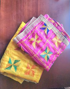 Phulkari dupattas available in hot pink or yellow. Handmade, exquisite craftsmanship. Lighwight material. Goes well with any plain outfit. Phulkari Dupatta, Plain Outfits, In Hot, Scarf Accessory, Etsy Accessories, Hot Pink, Accessory Gift, Paper Party Supplies, Craft Supplies