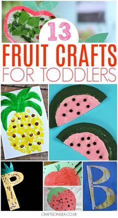 some fruit crafts for toddlers to make