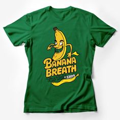 Funny Banana Breath Cartoon T-Shirt, Yellow Fruit Graphic Tee, Unisex Casual Wear, Vegan Apparel Female T-Shirt Custom graphic T-Shirt.Customize your color Funny Banana, Fruit Graphic, Yellow Fruit, Vegan Clothing, Cartoon T Shirt, Streetwear Tops, Funny Graphic Tees, Cartoon T Shirts, Casual Summer Shirts