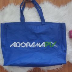 Adorama Pix Reusable Blue Tote Bag Blue Recyclable Travel Bags, Blue Reusable Travel Bag, Blue Recyclable Bags For Everyday Use, Daily Use Blue Recyclable Bags, Blue Reusable Rectangular Bag, Blue Tote Bag, Blue Tote, Frozen Food, Womens Tote Bags