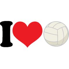 i love volleyball and the ball is next to it