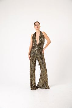 70s Women Fashion Dresses, Gold Disco Dress, Gold Party Jumpsuit With Sequins, Gold Jumpsuit And Romper For Summer Party, Gold Sequined Jumpsuits And Rompers For Party, Gold Jumpsuits And Rompers For Summer Party, Party Season Sequined Jumpsuits And Rompers, Sequin Jumpsuits And Rompers For Party, Gold Sequin Jumpsuits And Rompers For Night Out