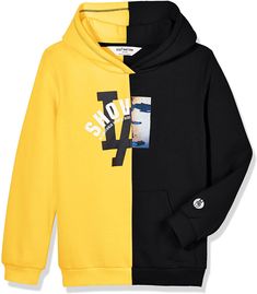 Black And Yellow Hoodies Winter Hoodie With Graphic Design And Crew Neck, Urban Yellow Sweatshirt For Winter, Winter Crew Neck Hoodie With Graphic Design, Yellow Sports Hoodie For Winter, Trendy Yellow Hoodie With Drawstring, Yellow Urban Sweatshirt For Winter, Trendy Yellow Sweatshirt With Letter Print, Trendy Yellow Hoodie With Letter Print, Yellow Hoodie For Winter Streetwear