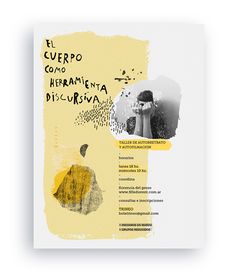 a poster with an image of a woman in yellow and black on the front cover