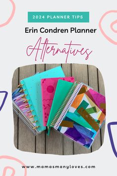 notebooks and pens with the title overlay that reads, 25 planner tips