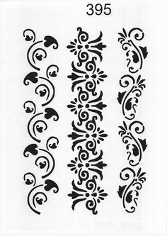 an image of some decorative designs on a sheet of paper, with the number 350 in it