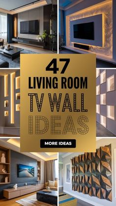 living room tv wall ideas that are easy to do in less than 5 minutes or less