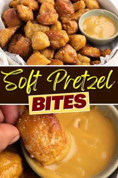 this is an image of soft pretzel bites