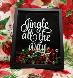 a sign that says, single all the way with christmas decorations in front of it