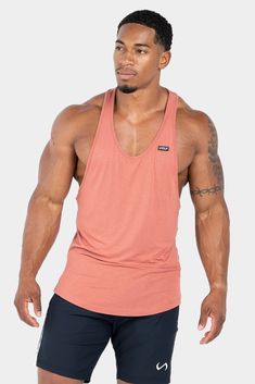 TLF Flex Stringer Bamboo Tank Brick 1 Bamboo Tank, Stringer Tank Top, Motion Logo, Mens Summer Outfits, Men’s Fitness, Mens Tank, Tank Top Outfits, Best Tank Tops, Cool Tanks