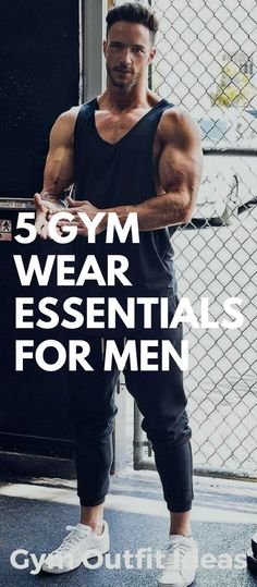 5 Gym Wear Essentials for Men – LIFESTYLE BY PS Mens Gym Attire, Mens Fitness Outfits, Personal Trainer Outfits Men, Workout Outfit Men Gym, Men Gym Style, Men’s Gym Style, Men Fitness Outfit, Men Training Outfit, Men's Gym Wear