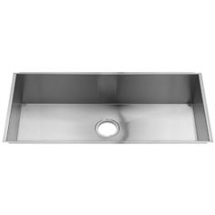 an image of stainless steel kitchen sink