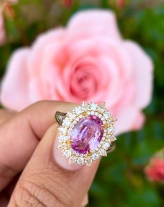 Pink Sapphire Ring, Sparkle Diamonds, Cluster Ring, Pink Sapphire, The Star, Pear Shaped, Wedding Rings Engagement, Sapphire Ring, Wedding Engagement