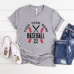 Baseball Team Shirt, Custom T-Shirt, Baseball Shirt, Baseball Mascot Shirt, Baseball Mom T-Shirt, Baseball Gifts, Baseball Lover Shirt How to Order?  1-Choose your t-shirt color, 2- Choose your size, 3- Select the quantity, 4- Click Add to Cart.  Production and shipping: * 100% airlume combed and ring-spun cotton, 32 singles 4.2 oz. * Solid colors are %100 cotton * Heathers are %52 cotton %48 polyester * Athletic Heather is combed and ring-spun cotton, 10% polyester * Seamless collar * Heat tran Athletic Heather Team Spirit T-shirt With Graphic Print, Athletic Heather Short Sleeve Fan Merchandise T-shirt, Athletic Heather Crew Neck Fan T-shirt, Athletic Heather Crew Neck T-shirt For Fans, Crew Neck T-shirt In Athletic Heather For Fans, Athletic Heather T-shirt With Letter Print For Sports, Athletic Heather Short Sleeve Fan T-shirt, Sporty Athletic Heather T-shirt With Text Print, Athletic Heather Cotton T-shirt With Team Spirit