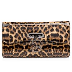 Bags - Riviera Clutch - Christian Louboutin Leopard Clutch, Printed Clutch, Brown Handbag, Brown Purses, Brown Leopard, Mens Jewelry Bracelet