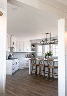 the kitchen is clean and ready for us to use in its new owner's home