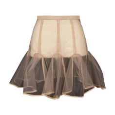 PAULE KA - Short transparent powder pink skirt. No size indicated, it fits a 34FR/36FR. Additional information: Condition:Good condition Dimensions: Waist: 31 cm - Length: 41 cm Seller Reference: FJ123 Cool Skirt Design, Peg Skirt, Feminine Pink Short Skirt, Rococo Skirt, Skirt With Godet, Skirt Runway, Mini Skirt Runway, Luxury Pink Mini Skirt, Red Tulle Skirt