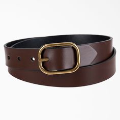 This two-in-one reversible center bar buckle belt will be your new wardrobe staple. Perfect for elevating work pants, jeans and more. Crafted with a slim 1 inch wide strap and featuring a reversible buckle for versatility, just flip the buckle from left to right to switch up your look and alternate strap sides. Dickies Style, Suspenders For Women, Dickies Workwear, Dickies Women, Elevate Your Outfit, Branded Belts, Casual Belt, Reversible Belt, Buffalo Leather