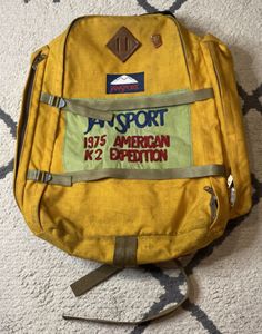 ad eBay - Find many great new & used options and get the best deals for RARE 1975 American K2 Expdtn JanSport Backpack Skip Lowell Auto Mountaineering at the best online prices at eBay! Free shipping for many products! Nasa Backpack, Retro Outdoor Backpack, Vintage Travel Backpack, Vintage Backpack For Outdoor Activities, Sporty Standard Backpack For Adventure, Sporty Backpack For Adventure, Granola Backpack, Retro Standard Backpack For Outdoor, Retro Outdoor Standard Backpack