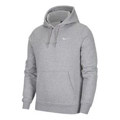 Men's Nike Club Swoosh Logo Printing Gray Hoodie 916271-063 Gift To Boyfriend, Tactical Clothing, Gray Hoodie, Cool Outfits For Men, Swoosh Logo, Stylish Sneakers, Grey Hoodie, Nike Sportswear, Men's Nike