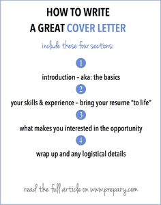 how to write a great cover letter with examples and tips for writing the perfect cover letter