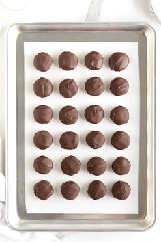 the chocolates are ready to be baked in the oven